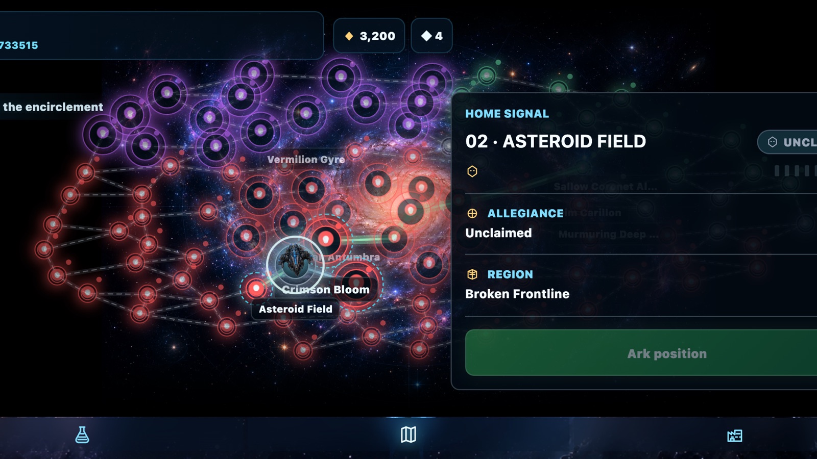 The Last Ark — a procedural galaxy map of hostile sectors